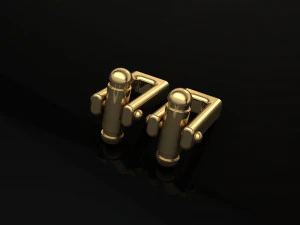 cufflinks lock 2 3D Print Model