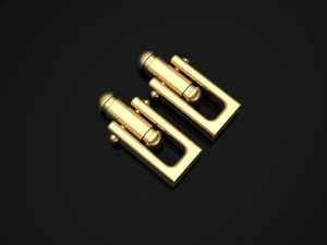 cufflinks lock 2 3Dプリントモデル