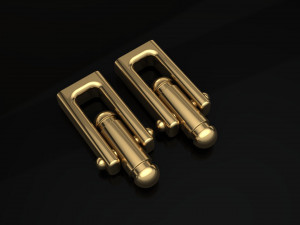 cufflinks lock 2 3Dプリントモデル