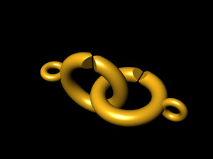 jewellery accessories necklace clasp lock 3Dプリントモデル