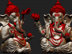 ganesh ji ready for 3d print 3Dプリントモデル