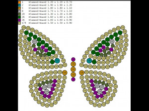 butterfly ring with mechanism of moving wings 3D 프린트 모델