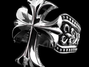 salib yesus plus cincin Model Cetak 3D