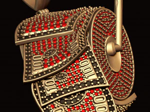 dollar diamond roll pendant 3D Print Model
