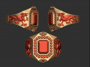 two dragon gateway ring Modelo de Impressão 3D