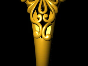 emerald filigree ring 2 3D Print Model