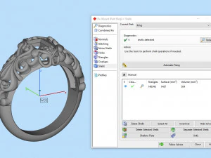 emerald filigree ring 3D Print Model