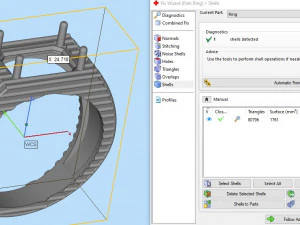 emerald ring with stripes 3D Print Model