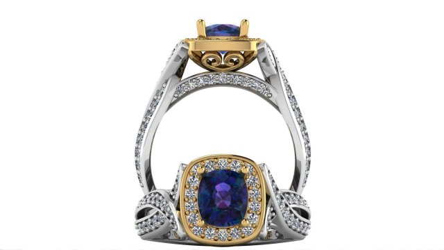 engagement ring 001 3D-printmodel .c4d .max .obj .3ds .fbx .stl .blend 
