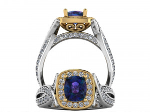 engagement ring 001 3Dプリントモデル