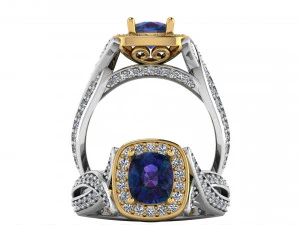 engagement ring 001 3D Print Model