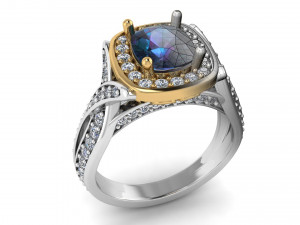 engagement ring 001 3D-printmodel