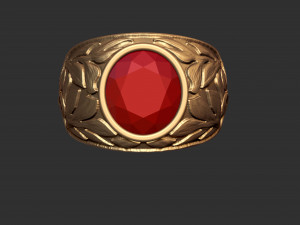 engraved ring ready for 3d print 3D Print Model