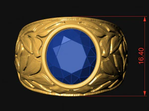 engraved ring ready for 3d print 3D Print Model