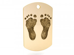 footprint pendant tag 3D Baskı Modeli