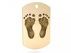 footprint pendant tag 3D Print Model