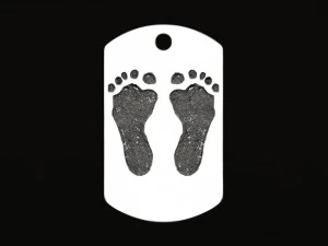 footprint pendant tag 3D Print Model