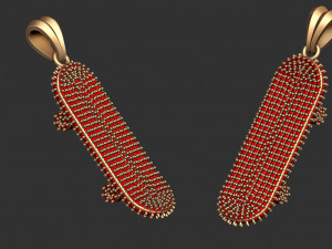 skateboard pendant 3Dプリントモデル