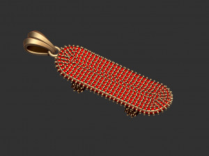 skateboard pendant 3D Print Model