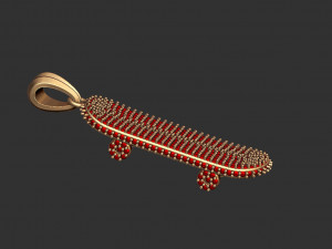 skateboard pendant 3D Print Model