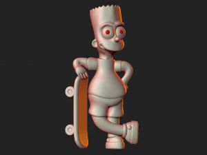 bart cartoon pendant 3D Print Model