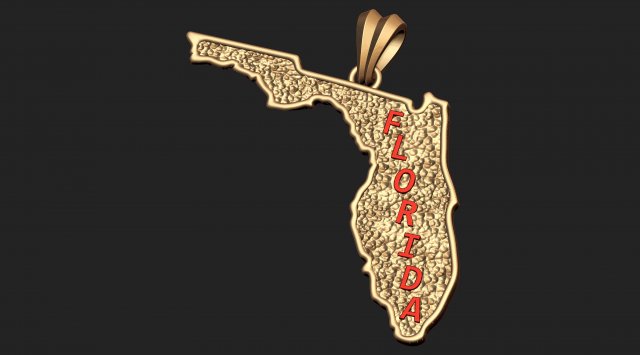 florida hammer texture pendant Modelo de impresión 3D .c4d .max .obj .3ds .fbx .stl .blend 