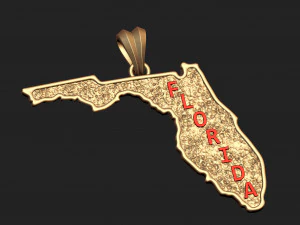 florida hammer texture pendant 3D Print Model