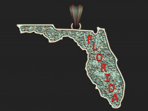 florida hammer texture pendant Modelo de impresión 3D
