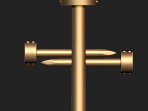 cross nail diamond pendant 3D Print Model