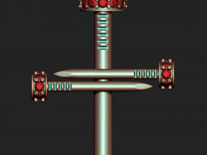 cross nail diamond pendant 3D Print Model