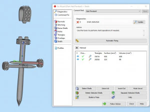 cross nail diamond pendant 3D Print Model