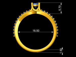 princess infinity ring 3D Print Model