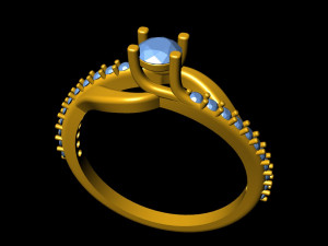 princess infinity ring Modèles 3D en vedette