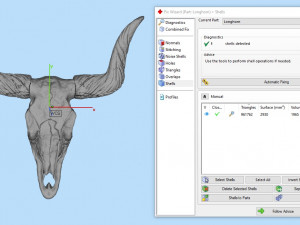 longhorn skull 3D-printmodel