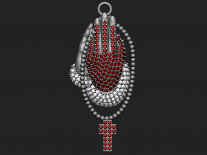 diamond praying hand pendant 3D Принт Модель