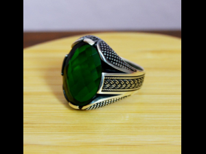 emerald silver ring 3Dプリントモデル