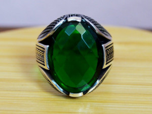 emerald silver ring 3Dプリントモデル