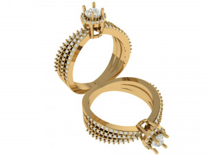 princess engagement ring 3D Print Model