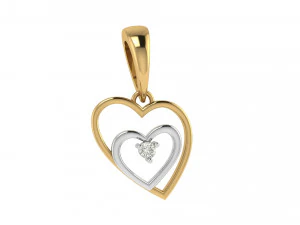 double heart shape pendant 3D Print Model
