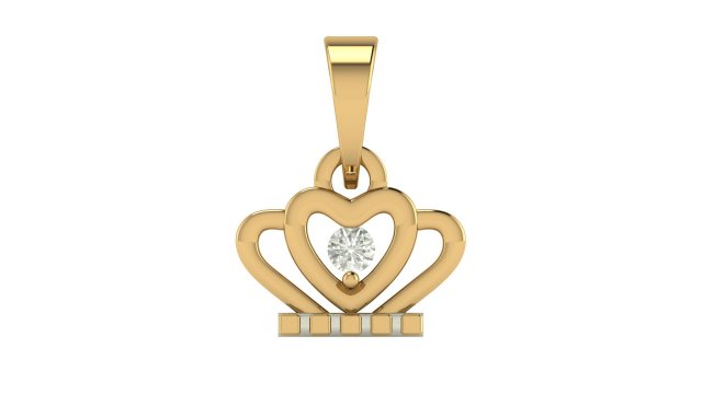 crown pendant 3D Принт Модель .c4d .max .obj .3ds .fbx .stl .blend
