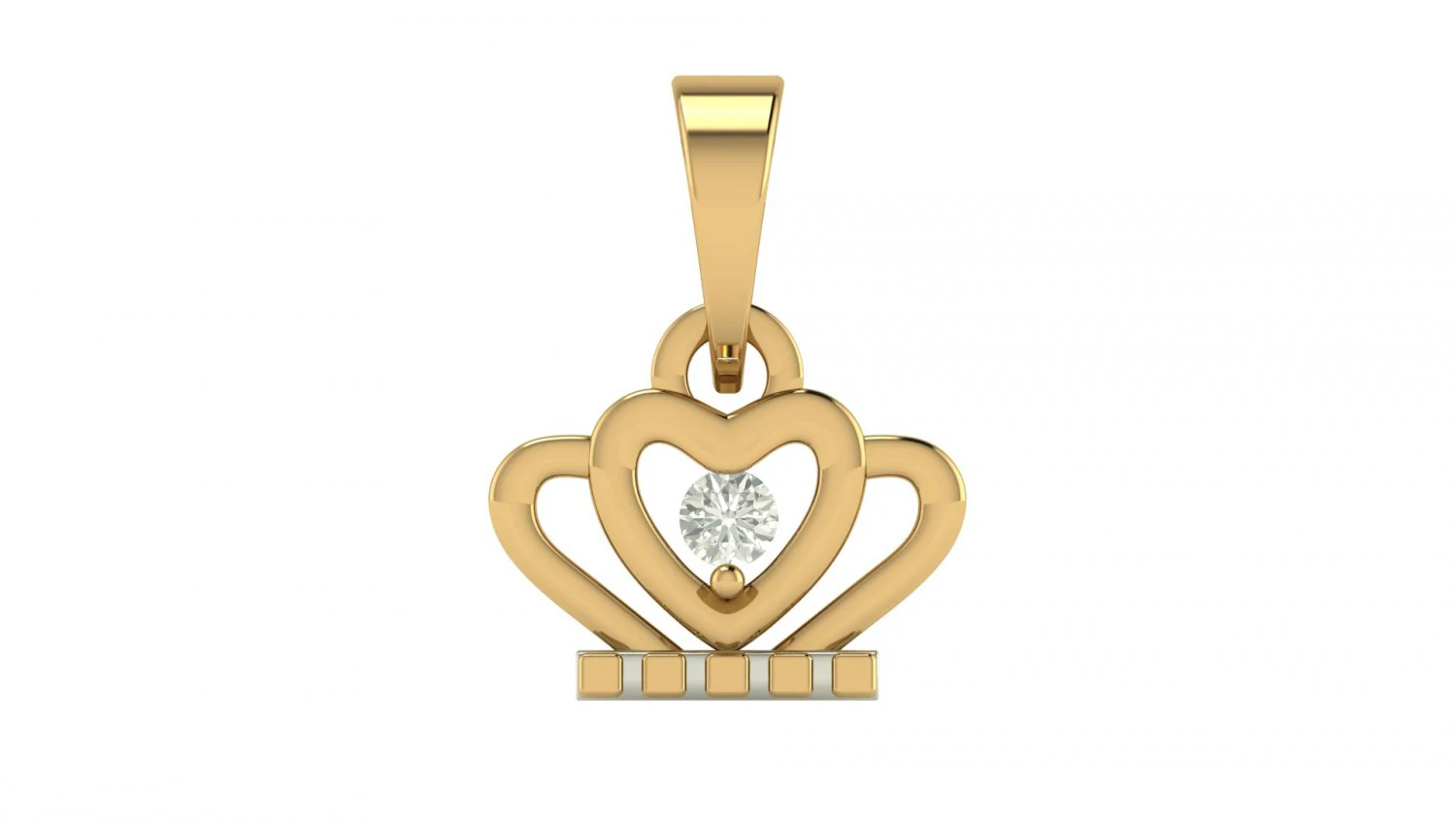 crown pendant 3D Print Model .c4d .max .obj .3ds .fbx .stl .blend 