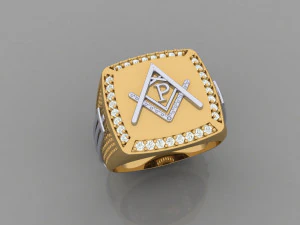 p harfi ile m&uuml;h&uuml;r y&uuml;z&uuml;ğ&uuml; 3D Baskı Modeli