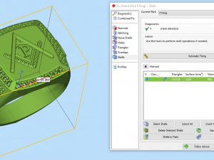 signet ring with letter p 3D Print Model