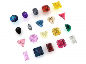 diamond and stone pack of 15 3D प्रिंट मॉडल