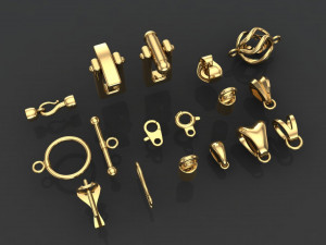 jewelry accessories bracelets lock and clasps collection 3D-printmodel