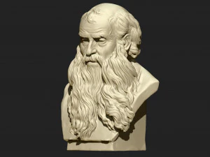 old man sculpture ready for 3d print 3D Print Model