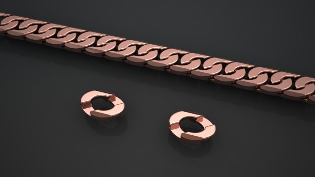 braslate chain 002 3D 프린트 모델 .c4d .max .obj .3ds .fbx .stl .blend 