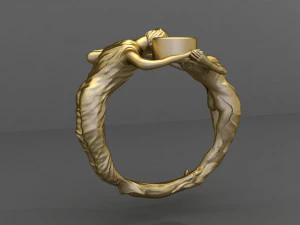 couple engagement ring 3D Print Model