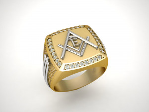 e - letter signet ring 3D Принт Модель