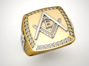 e - letter signet ring 3D Print Model